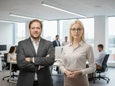 Dr. Daniel Nummer, CEO PREDICTA|ME mit Jeannie, der firmeneigenen KI DSGVO-KI-Falle im Mittelstand