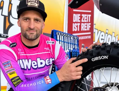 Eddi Hübner und Gibson Tyre bei Enduro DM Eddi Hübner startet bei der DM auf Reifen von GIBSON®