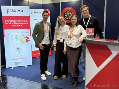 Effizientere Einsatzplanung für kommunale Betriebe: Praxedo auf der Smart Country Convention Effizientere Einsatzplanung im technischen Außendienst: Praxedo zeigt Lösungen für Stadtwerke und Kommunen