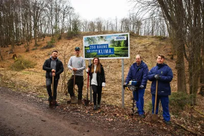 DENIOS-Nachwuchs sorgt für Baum-Nachwuchs im Wiehengebirge