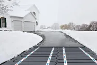 Eisfrei ohne Salz - elektrische Außenheizungen bieten Schutz im Winter