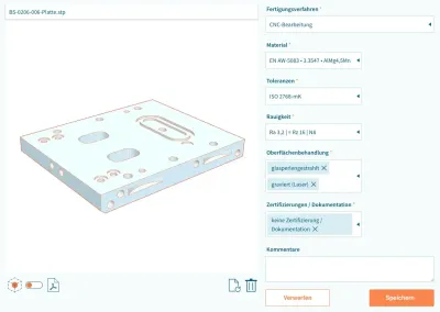 Online-Fertiger FACTUREE beschleunigt Auftragsanfrage für sehr schnelle und einfache Procurement-Prozesse