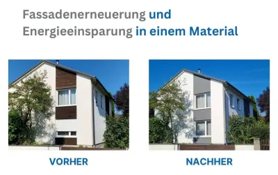 Moderne Fassadendämmung, Fassadenverkleidung zur Dämmung & Isolierung