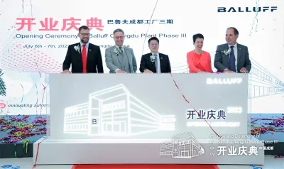 Produktion in Chengdu - Balluff erweitert Kapazitäten in China