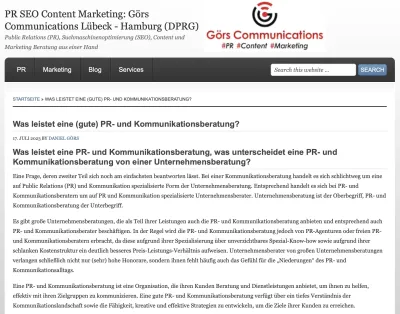 Was leistet eine (gute) PR- und Kommunikationsberatung?