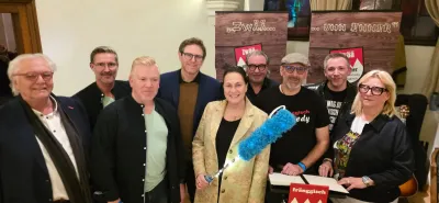 Geli Stegerwald Ines Procter Bürgermeister Martin Heilig Politische Aschermittwoch in Würzburg Ein historisches Event für Würzburg