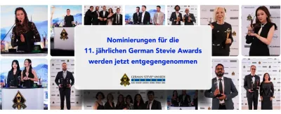 German Stevie Awards 2025 German Stevie® Awards 2025 nehmen Bewerbungen entgegen