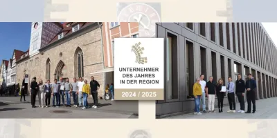 Gratulation an die "Unternehmer des Jahres in der Region Reutlingen 2025"