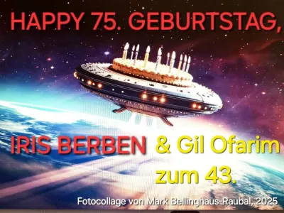 Iris Berben = 75 Jahre? Wow, Happy Birthday, Iris & auch an Deinen Verwandten Gil Ofarim zum morgigen 43.!