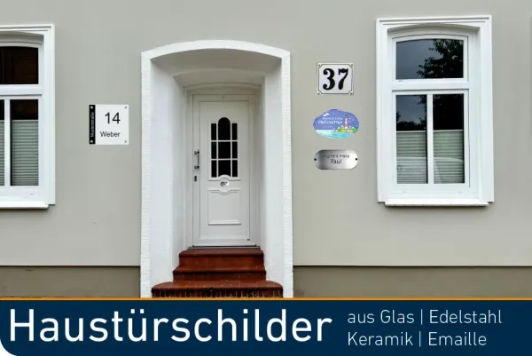 Haustürschilder mit Ihrem Namen - so setzen Sie einen persönlichen Akzent an Ihrer Wohnungstür!