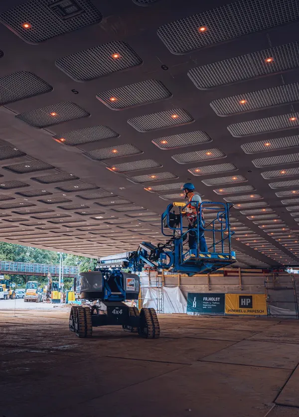 Im Einsatz für Hamburgs neue Sternbrücke