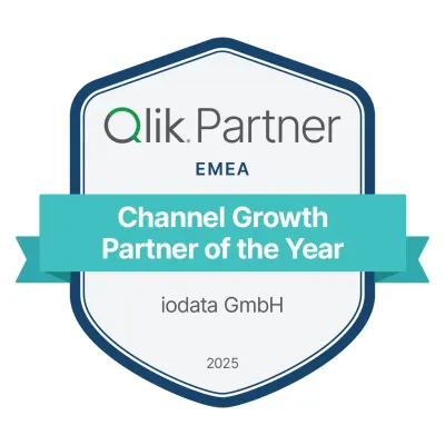 iodata GmbH als Qlik EMEA Channel Growth Partner 2025 ausgezeichnet