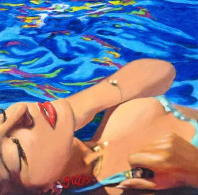 JAMES FRANCIS GILL, WOMEN IN WATER - SERENE MUSE, 2025 Ausstellung: James Francis Gill - Women in Water