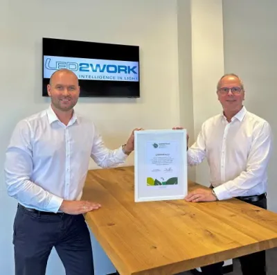 Klimaneutral und damit Vorreiter der gesamten Branche - LED2WORK GmbH