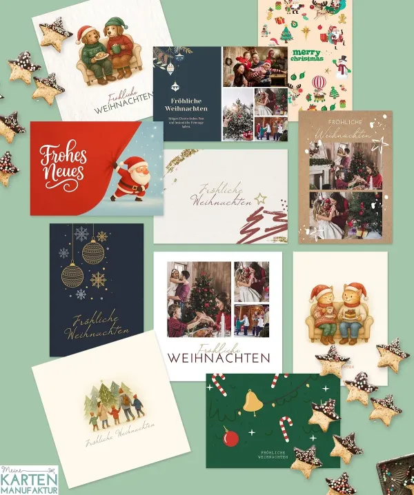 Meine Kartenmanufaktur: Festliche private und geschäftliche Weihnachtskarten stilsicher individualisieren