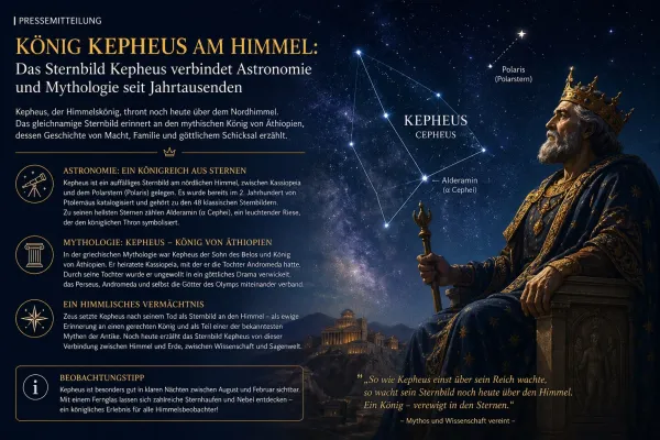 Das Haus des Königs am Firmament: Sternbild Kepheus