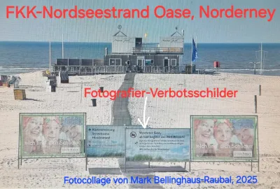 Die Rentnerin Ulla W., 76, missachtet Verbot: fotografiert & teilt Norderney-FKK-Nackte im Internet - Strafe?