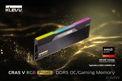 KLEVV PRÄSENTIERT DEN KOMPLETT NEUEN CRAS V RGB PRIME DDR5 GAMING-/OC-SPEICHER