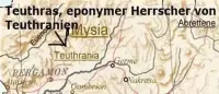 Teuthranien (Kleinasien) und König Teuthras