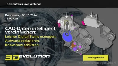 Kostenfreies Webinar zur CAD-Datenvereinfachung Intelligente Datenvereinfachung komplexer CAD-Modelle