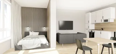 Eines der künftigen Apartments der City4Living in Hainburg City4Living eröffnet neues Boardinghaus in Hainburg