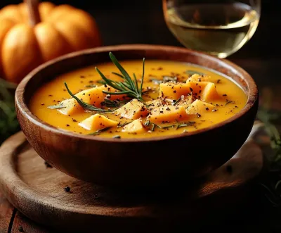 Kuerbissuppe und Grauburgunder matcht Herbstweine, Freiheit vom Alkoholgehalt mit Grauburgunder