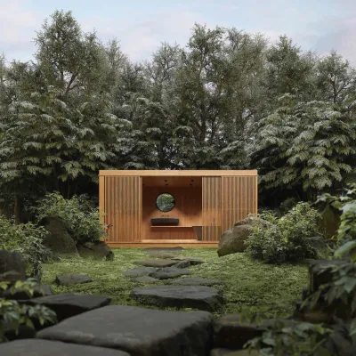 Respektvoller Minimalismus:   Bad-Architektur mit nachhaltigen Materialien