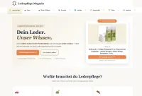Lederpflege Seite relauncht mit Lederpflege Lexikon