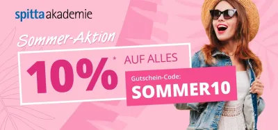 Letzte Chance Sommeraktion - 10% auf alle Weiterbildungen