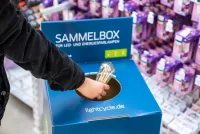 Lightcycle Sammelbox im Handel, Bild: Lightcycle Ressourcenschutz: Jeder Zweite kennt das Recycling-Angebot für Altlampen im Handel