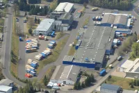 Luftaufnahme des Standorts Ransbach-Baumbach: Schütz erweitert seine Fertigungskapazitäten Schütz Energy Systems erweitert Fertigungskapazitäten