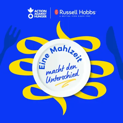 "Eine Mahlzeit macht den Unterschied": Partnerschaft von Russell Hobbs und Action Against Hunger