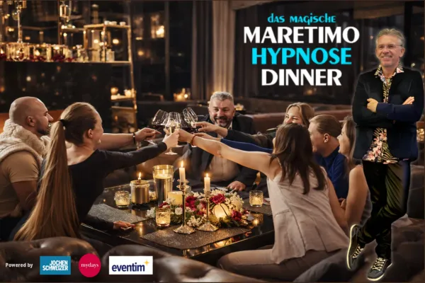 Das "Maretimo Hypnose-Dinner" feiert Premiere in Augsburg & München.