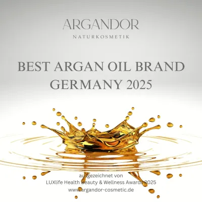 Argandor-Cosmetic ist "BEST ARGAN OIL BRAND - GERMANY 2025 "