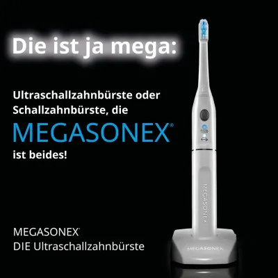 MEGASONEX® Die Ultraschallzahnbürste