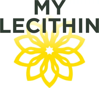 My Lecithinn Logo Schwarze Scrift vor einem Loge, dass eine gelbe Blume darstellt My Lecithin baut Angebot pflanzlicher Zutaten weiter aus