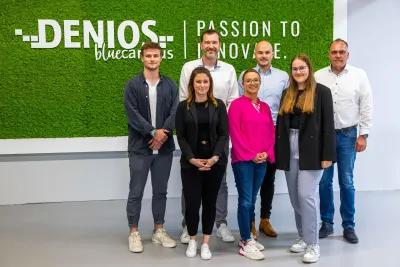 Das Nachhaltigkeits-Team der DENIOS SE aus Bad Oeynhausen DENIOS veröffentlicht neuen Nachhaltigkeitsbericht