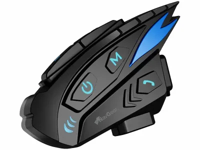 NavGear Motorrad-Kommunikations-System für bis zu 8 Personen, Bluetooth, www.pearl.de NavGear Motorrad-Kommunikations-System für bis zu 8 Personen