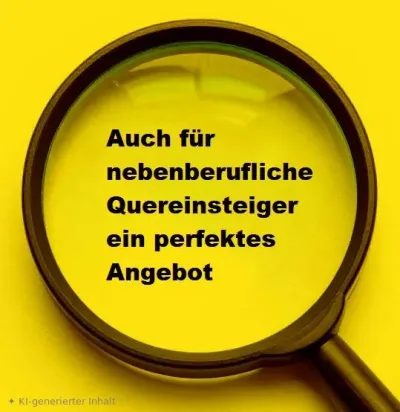 Auch für nebenberufliche Quereinsteiger ein perfektes Angebot