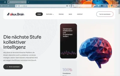 Die neue Homepage aikux.ai aikux Service GmbH präsentiert aikux.Brain - den Enterprise Knowledge Graph