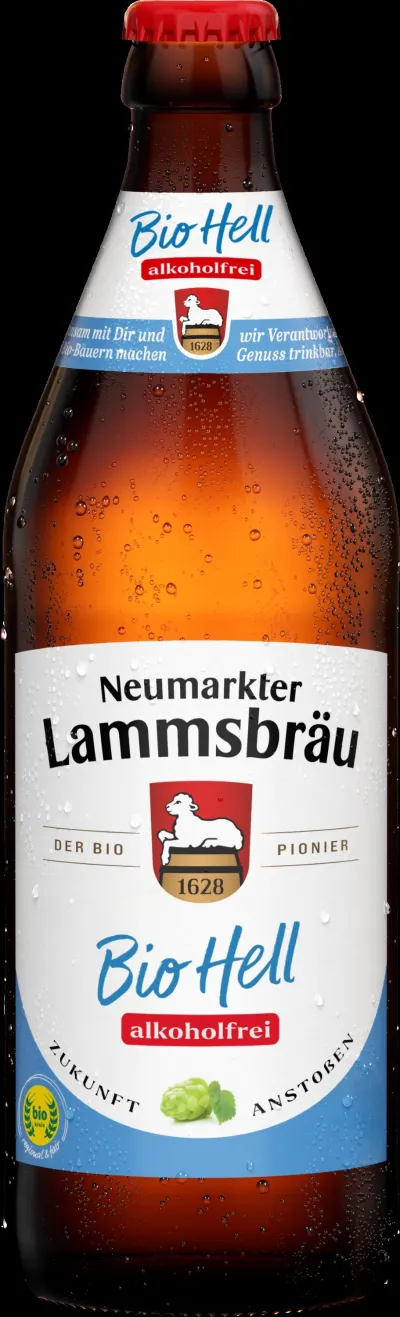 Das neue Neumarkter Lammsbräu Bio-Hell alkoholfrei Lammsbräu mit drei neuen Getränke-Highlights für 2026
