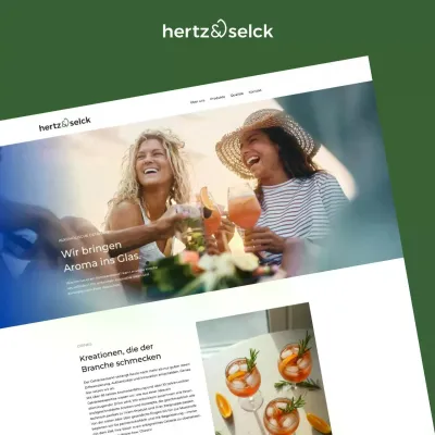 Neue Plattform für Getränkearomen: Hertz & Selck launched Webseite „Hertz & Selck Rocks“