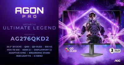 Kompromissloses Gaming mit dem AGON PRO AG276QKD2