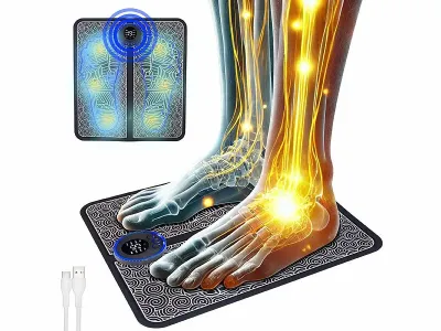 newgen medicals Akku-EMS-Fußmassagegerät