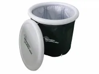 newgen medicals Eisbad-Set, 220 l, Ø 80 cm, 5-fach isoliert, mit Pumpe, Deckel, Tasche, www.pearl.de newgen medicals Eisbad-Set, 220 l, Ø 80 cm