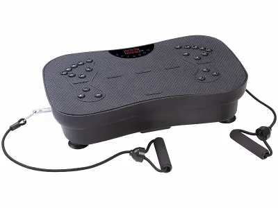 newgen medicals Vibrationsplatte mit 180 Stufen, LED-Display, Bluetooth & Lautsprecher, www.pearl.de newgen medicals Vibrationsplatte mit 180 Stufen