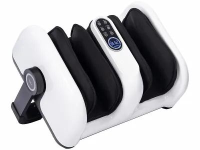 newgen medicals Waden- und Fuß-Massagegerät mit 5 Modi, 9 Stufen, Timer, Fernbedienung,www.pearl.de newgen medicals Waden- und Fuß-Massagegerät