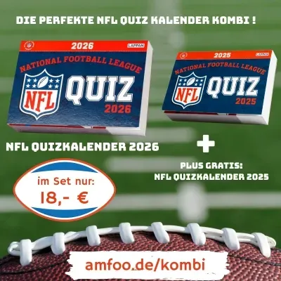 Brandneu: Der offizielle NFL Quizkalender 2026