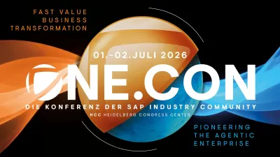 ONE.CON 2026: Die Konferenz der SAP Industry Community