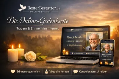 Online-Gedenkseite www.BesterBestatter.de BesterBestatter.de startet neue Online-Gedenkseiten